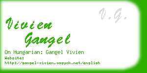 vivien gangel business card